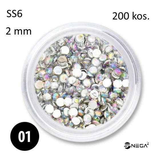 Crystal for nails SS6, 200 pcs  Rhinestones for nails