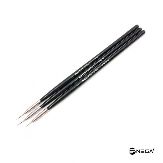 Nail art brush Micro Styler 3 Brushes for gel and nails