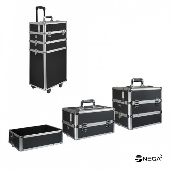 Beauty trolley -XL BLACK Cosmetics and equipment 