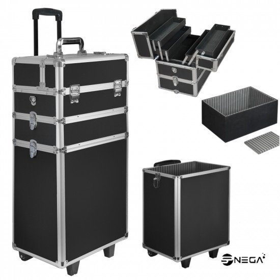 Beauty trolley -XL BLACK Cosmetics and equipment 