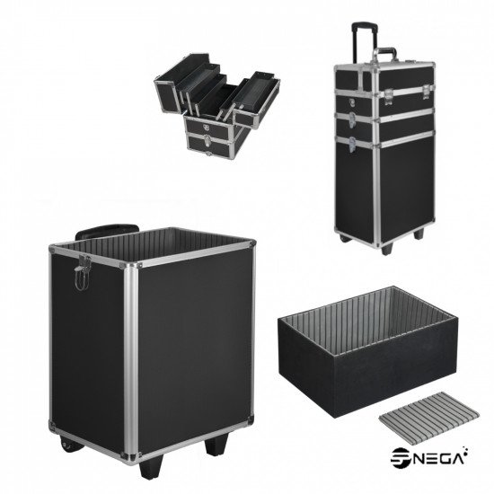 Beauty trolley -XL BLACK Cosmetics and equipment 