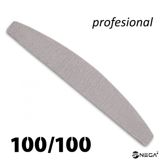 Nail file 100/100 zebra halfmoon prof Supplies for beauty and hair salons